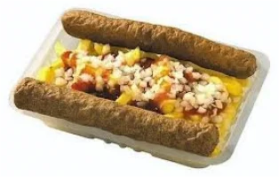 Friet,saus en 2 frikandel